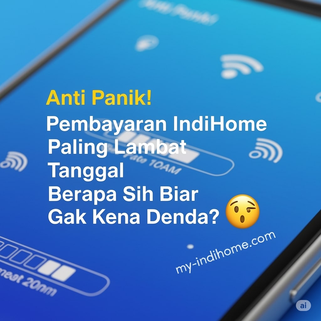 Anti Panik Pembayaran IndiHome Paling Lambat Tanggal Berapa Sih Biar Gak Kena Denda
