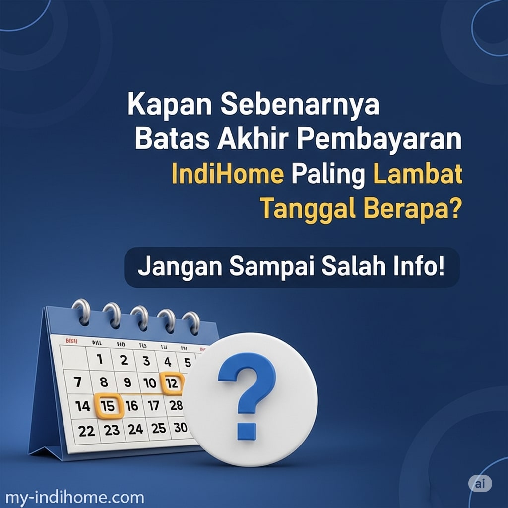 Kapan Sebenarnya Batas Akhir Pembayaran IndiHome Paling Lambat Tanggal Berapa? Jangan Sampai Salah Info! Kapan Sebenarnya Batas Akhir Pembayaran IndiHome Paling Lambat Tanggal Berapa? Jangan Sampai Salah Info!